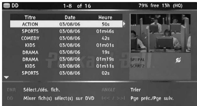 PACKARD BELL MULTIMEDIA REC 250 - Suppression d'un titre du téléviseur/disque dur - 1