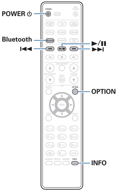 DENON DNP-2000NE - Écouter de la musique sur un périphérique Bluetooth - 1