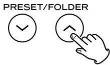 TEAC MC-DX 40 - Appuyez sur les touches FOLDER ( / ) pour sélectionner un dossier. - 1