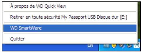 WESTERN DIGITAL MY PASSEPORT ULT 500GB - Ouverture du logiciel WD smartware - 1