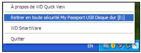 WESTERN DIGITAL MY PASSEPORT ULT 500GB - Déconnexion du lecteur en toute sécurité - 1