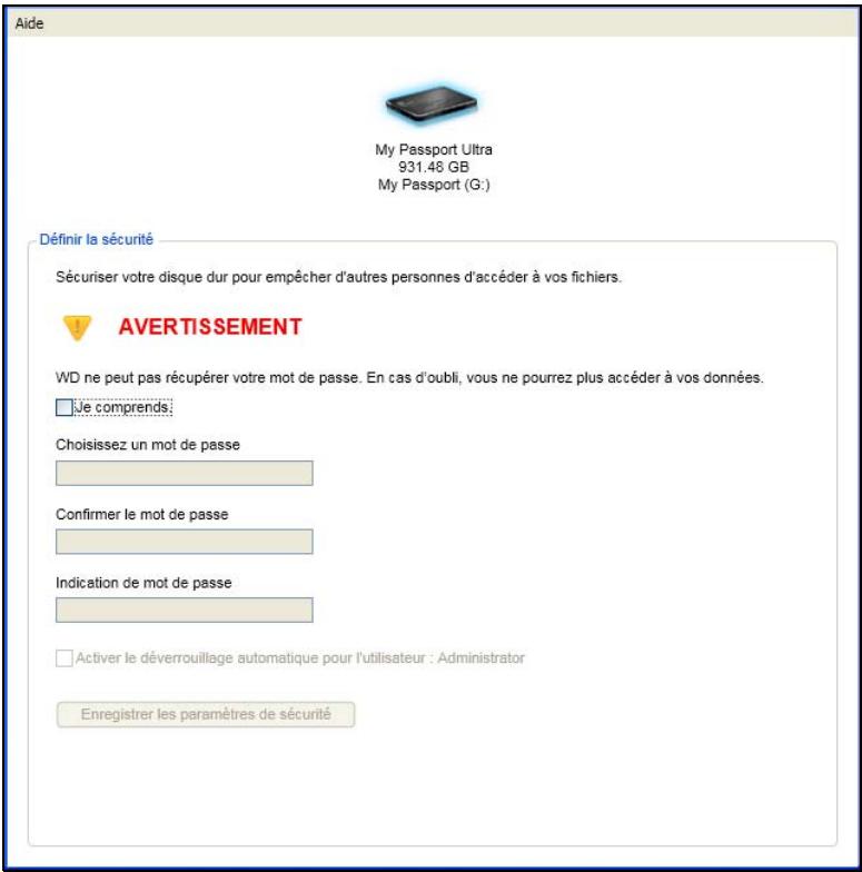 WESTERN DIGITAL MY PASSEPORT ULT 500GB - Protection du disque dur par mot de passe - 1