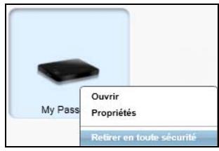 WESTERN DIGITAL MY PASSEPORT ULT 500GB - Déconnexion du lecteur en toute sécurité - 2