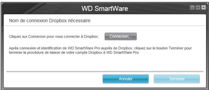 WESTERN DIGITAL MY PASSEPORT ULT 500GB - Configuration d'un compte distant dropbox - 1
