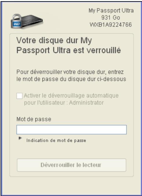 WESTERN DIGITAL MY PASSEPORT ULT 500GB - Déverrouillage du disque dur avec l'utilitaire WD drive unlock - 1