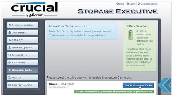 Crucial MX500 - Ouvrez et exécutez Storage Executive - 1