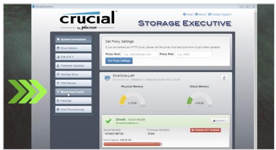 Crucial NC - Installer et cyceler storage executive - 1