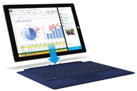 MICROSOFT Surface Pro 3 128 Go - Brancher et allumer surface pro 3 - 1