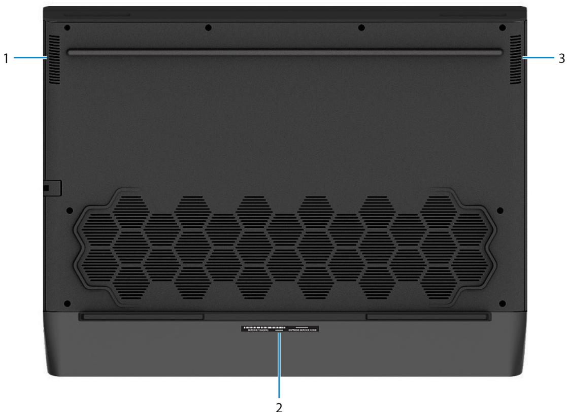 ALIENWARE M15 RS - Port de l'adaptateur d'alimentation - 1