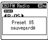 OLYMPUS WS-650 - Ajout d'une station de radio - 4