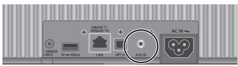 TECHNICS NC - Utilisation de l'entrée auxiliaire - 1