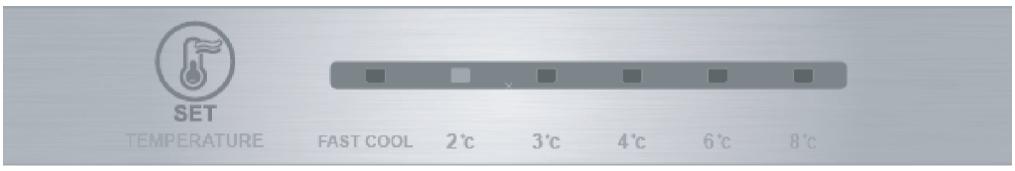PROLINE PLC253NFWH - Réglage des temperatures - 1
