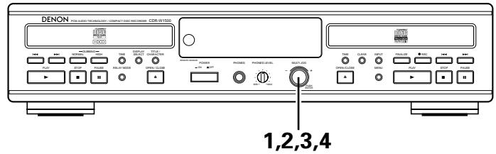 DENON CDR-W1500 - Réglage du mode enregistrement synchronisé - 1