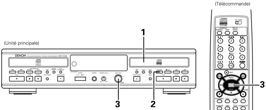 DENON CDR-W1500 - Finalisation manuelle - 1