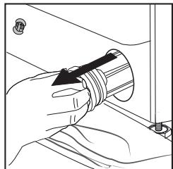 INDESIT BIWDIL861484EU - Nettoyage du filtre à eau / évacuation de l'eau résiduelle - 4