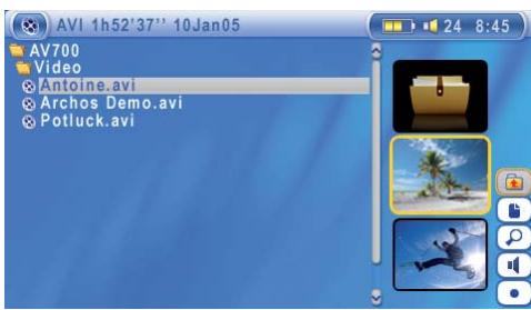 ARCHOS AV700 40 GO CANALSAT - VIDEO - regarder des vidéos - 2