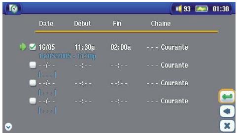 ARCHOS AV700 40 GO CANALSAT - Régler manuellement le programmateur TV - 3