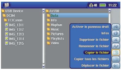 ARCHOS AV700 40 GO CANALSAT - méthodes permettent de copier des photos sur votre AV 700 : - 2