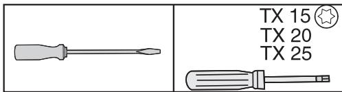 MIELE KWT6422IG - Pour inverser la butée de porte, vous avez besoin des outils suivants : - 1