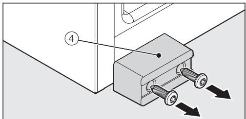 MIELE KWT6422IG - Pour inverser la butée de porte, vous avez besoin des outils suivants : - 4