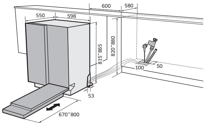 SAMSUNG DW60M6070IB - SCHRITT 1 AUSWAHL EINES GEEIGNETEN AUFSTELLUNGSORTS - 3