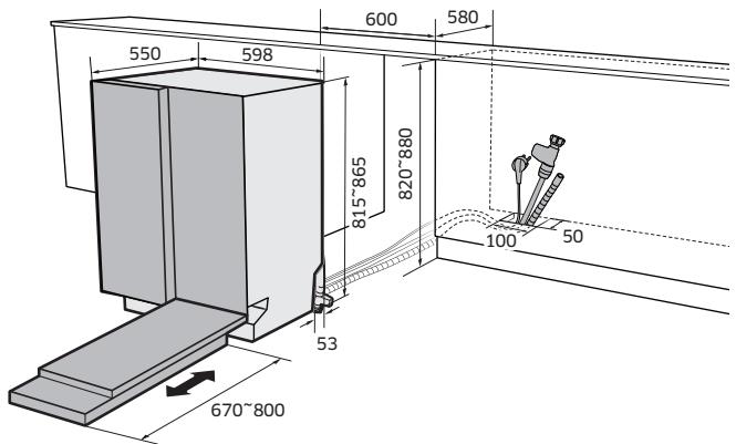 SAMSUNG DW60M6070IB - KROK 1. WYBÖR NAJLEPSZEGO MIEJSCA DLA ZMYWARKI - 1