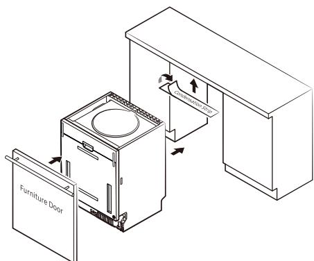 SAMSUNG DW60M6070IB - PASSAGGIO 4. INSTALLAZIONE DELLA LAVASTOVIGLIE - 1