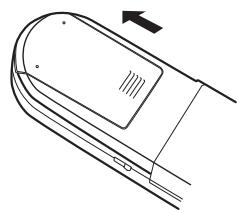 DENON S-302SRE2 - Insertion des piles - 1