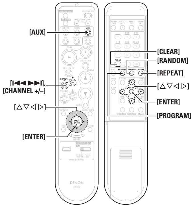 DENON S-302SRE2 - Servez-vous des touches [△∇] pour sélectionner une station, puis appuyez sur [ENTER] ou [▷]. - 3