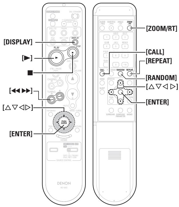 DENON S-302SRE2 - Pendant la lecture, appuyez sur [display]. - 2