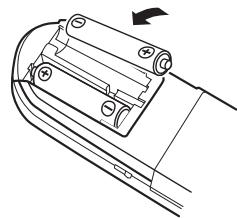 DENON S-302SRE2 - Insertion des piles - 2