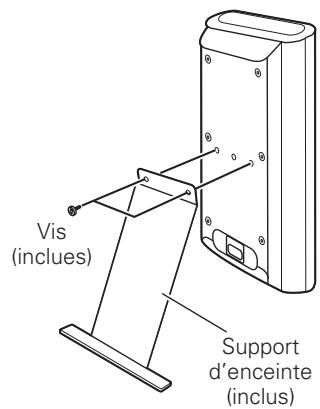 DENON S-302SRE2 - Installation du support/fixation des enceintes - 1