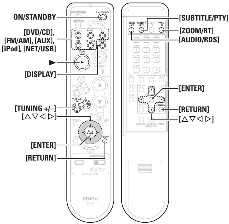 DENON S-302SRE2 - Appuyez sur [TUNING + / - ] - 3