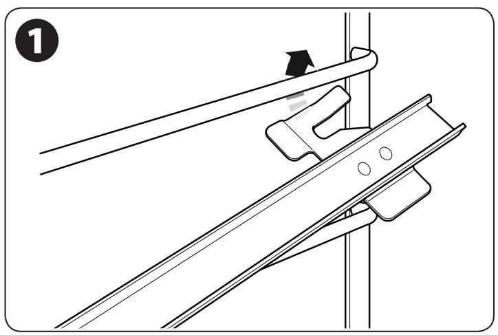 LA CORNUERE ALB9ODFLY/CN-EU 15 - Fitting the telescopic runners – Placer les rails télescopiques - 1