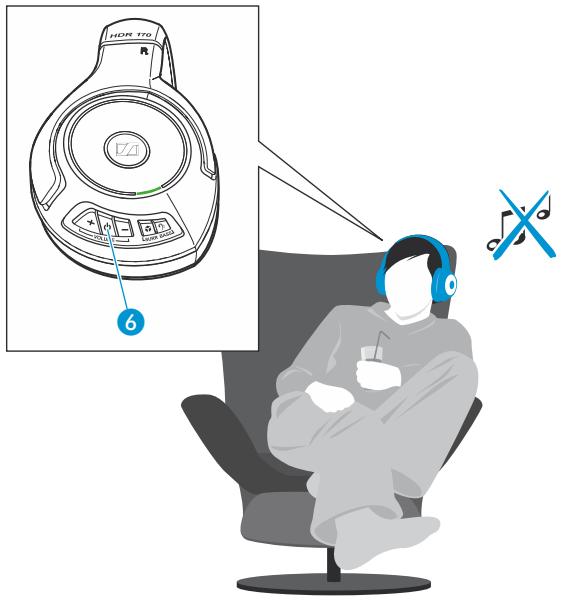 SENNHEISER CASQV RS170 BK KLEER - Couper le casque - 1