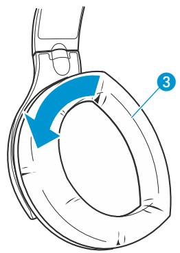 SENNHEISER CASQV RS170 BK KLEER - Remplacer les coussinets d'oreille - 1