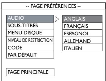 THOMSON DTH 900 - Préférences - 1