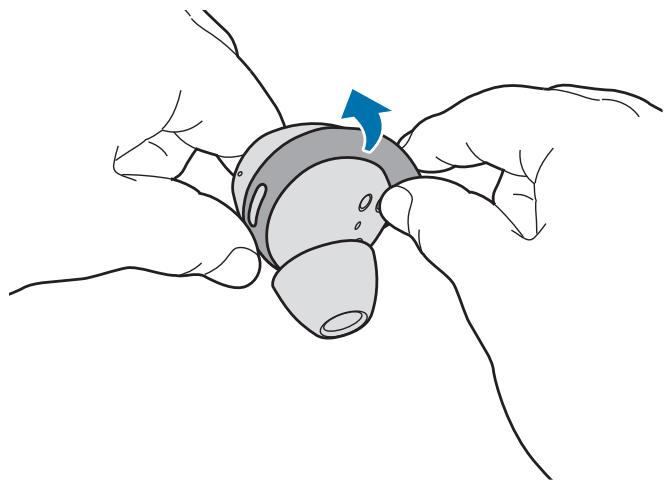 SAMSUNG Buds FESM-R400N - Fixer une ailette sur la mini-oreillette - 1