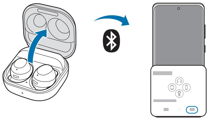 SAMSUNG Buds FESM-R400N - Connecter les mini-oreillettes à un appareil mobile samsung pour la première fois - 2