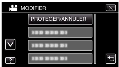 JVC GZ-E300 - Protéger/diffuser la protection des fichiers sélectionnés - 5