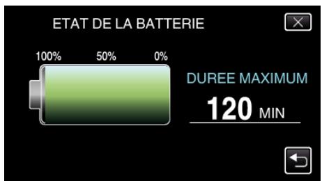 JVC GZ-E300 - Vérifier le temps d'enregistrement restant - 4