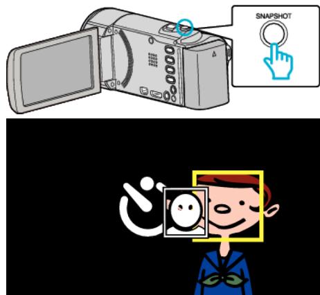 JVC GZ-E300 - Utilisation du retardateur à détention de visages - 7