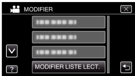 JVC GZ-E300 - Éditer des listes de lecture - 5
