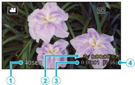 JVC GZ-E300 - Indications pour les enregistrements par prise de vue accélérée - 1