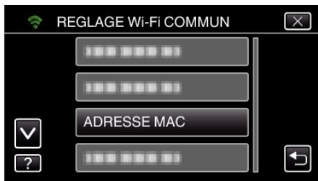 JVC GZ-E300 - Vérification de l'adresse MAC de cette caméra - 5
