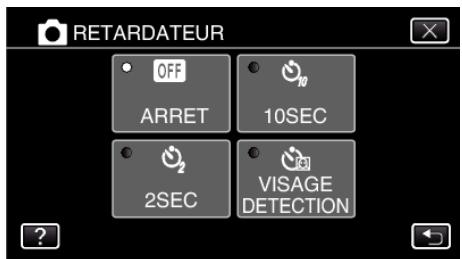 JVC GZ-E300 - Utilisation du retardateur à détention de visages - 6