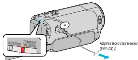 JVC GZ-E300 - Charger la batterie - 3