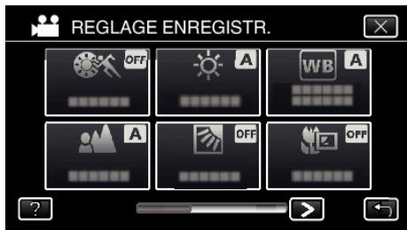 JVC GZ-E300 - Configurer AFFICH. nom/sourire% - 4
