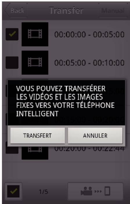 JVC GZ-E300 - Tapez "transfert". - 1