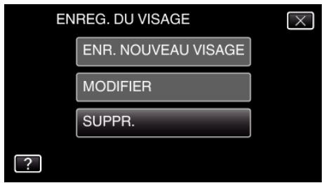 JVC GZ-E300 - Annuler (supprimer) l'information du visage enregistrée - 4